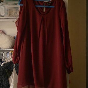 Red A-Line Dress